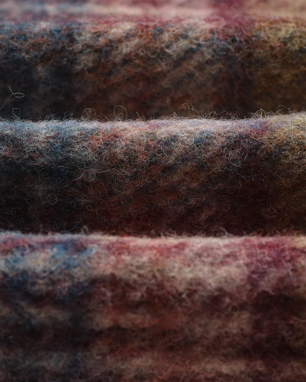 Wax London Whiting Overshirt Wool Blend Check Blue/Multi