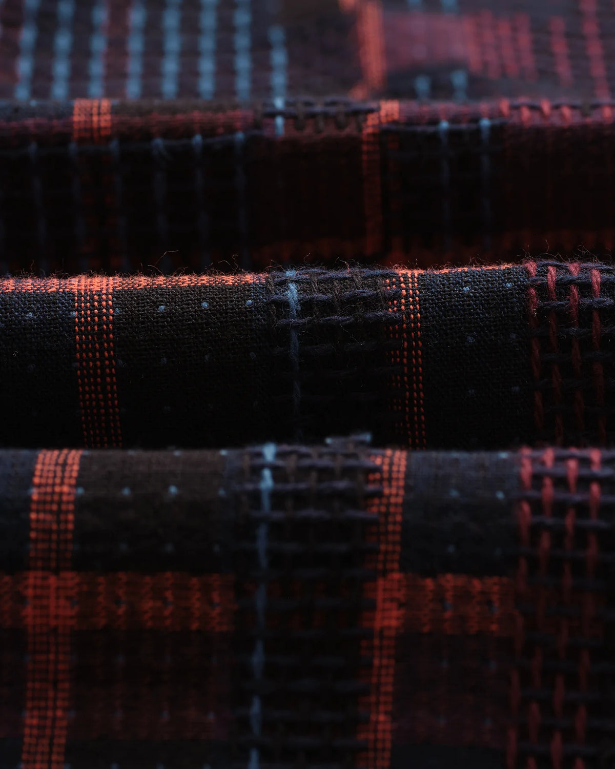 Wax London Whiting Overshirt Glitch Check - Burgundy