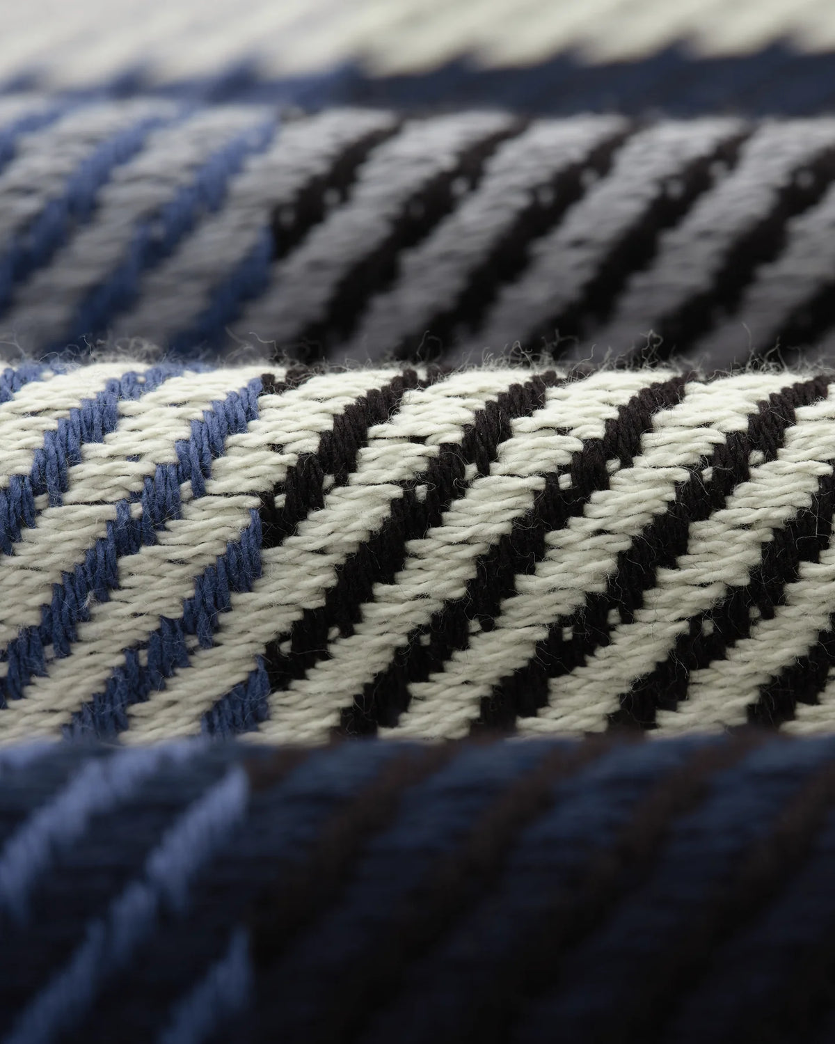 Wax London Whiting Navy And Ecru Block Check Overshirt - Navy