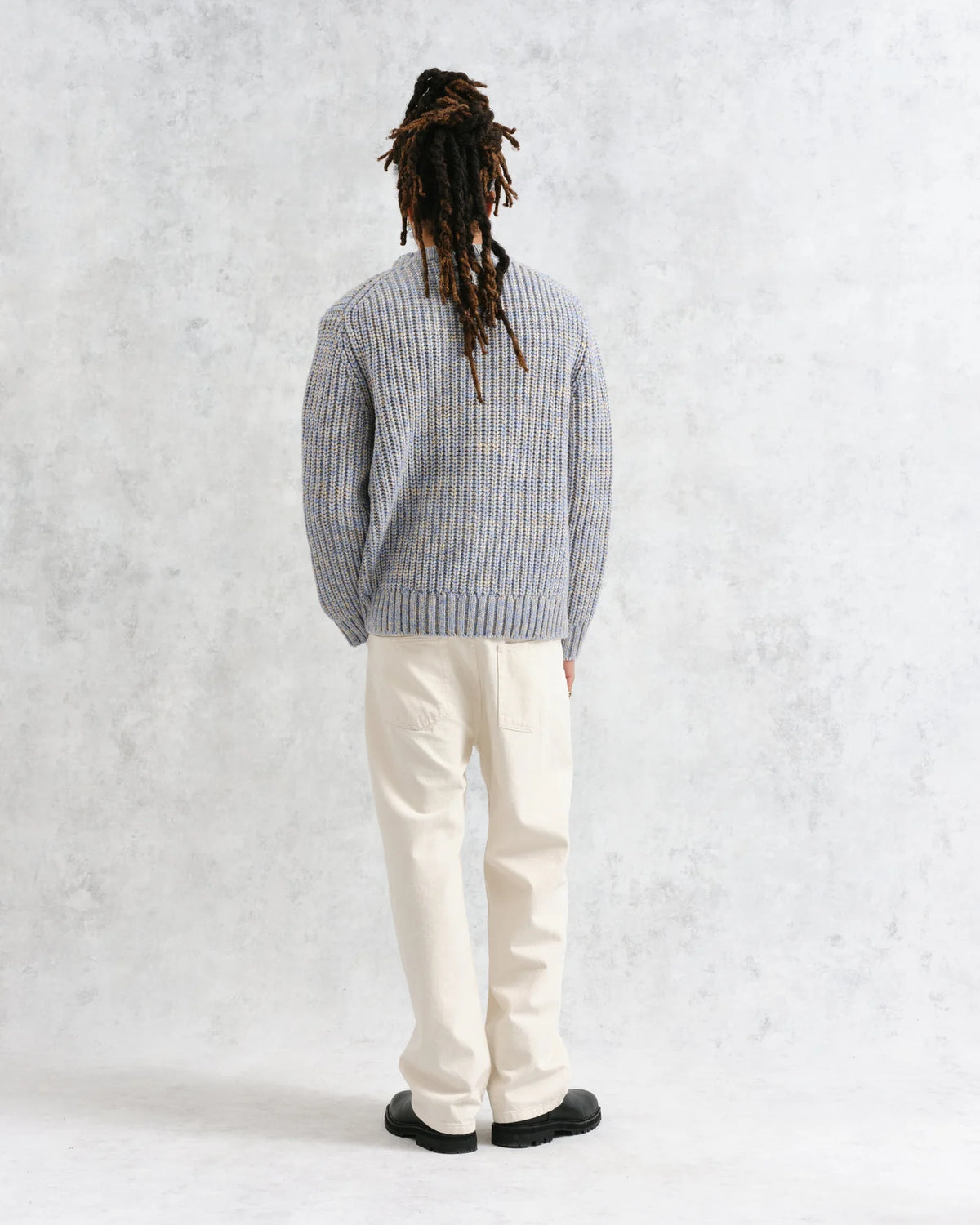 Wax London Wilde Crew Thick Knit - Blue