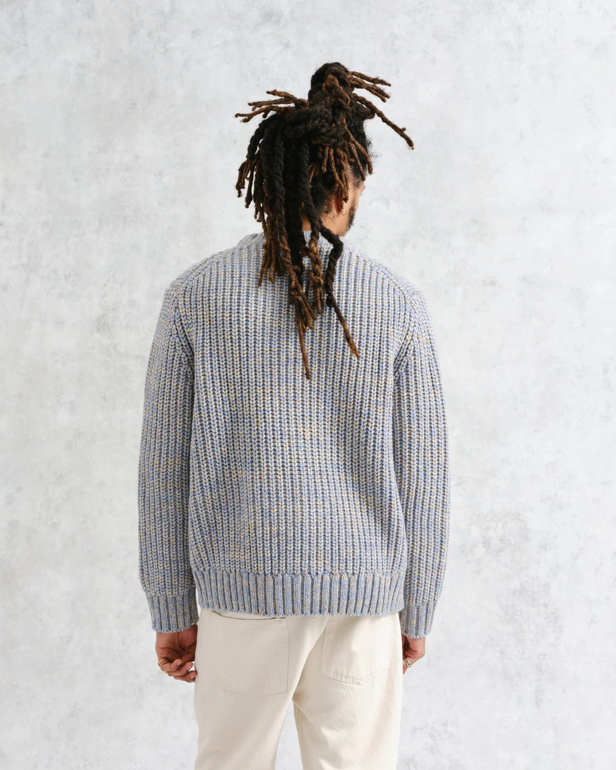 Wax London Wilde Crew Thick Knit - Blue