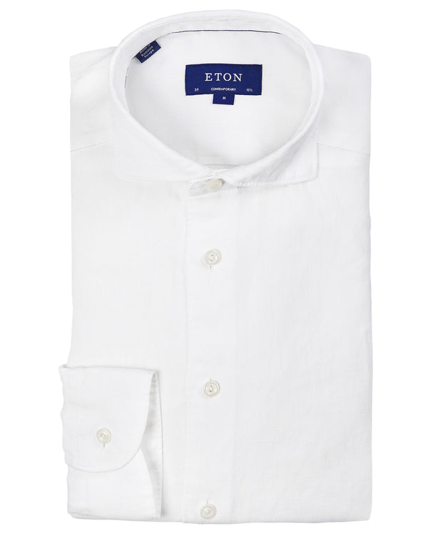 Eton Linen Shirt - White