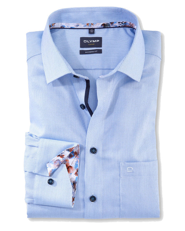 Olymp Luxor Modern Fit Shirt - Blue (Organic)