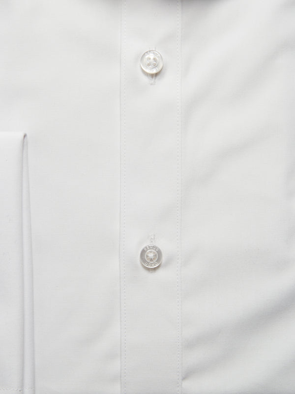 Remus Uomo Tapered Fit French Cuff Shirt - White