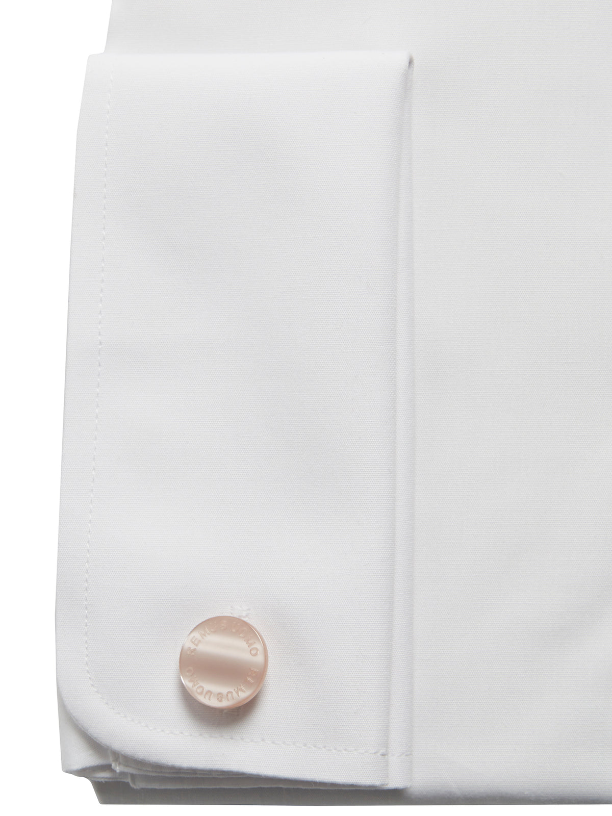 Remus Uomo Tapered Fit French Cuff Shirt - White