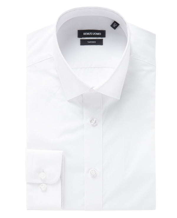 Remus Uomo Tapered Fit Formal Shirt - White