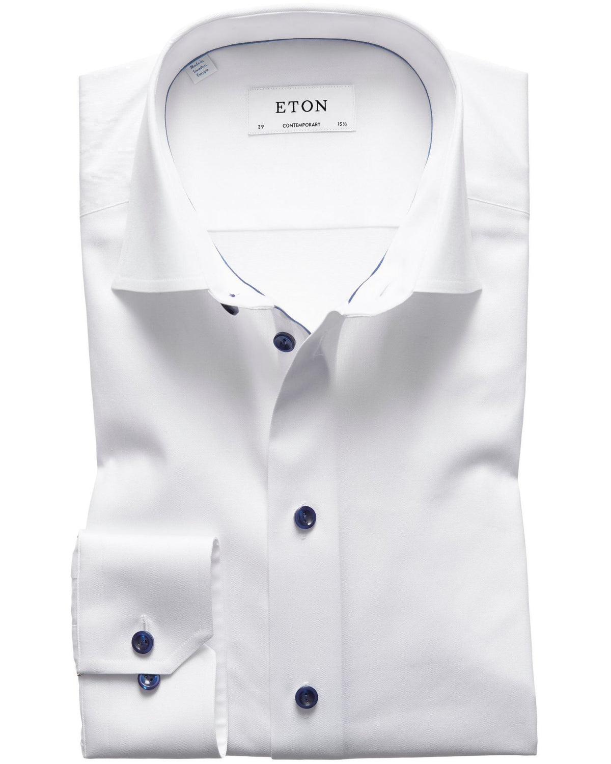 Eton Contemporary Fit Signature Twill Shirt - White