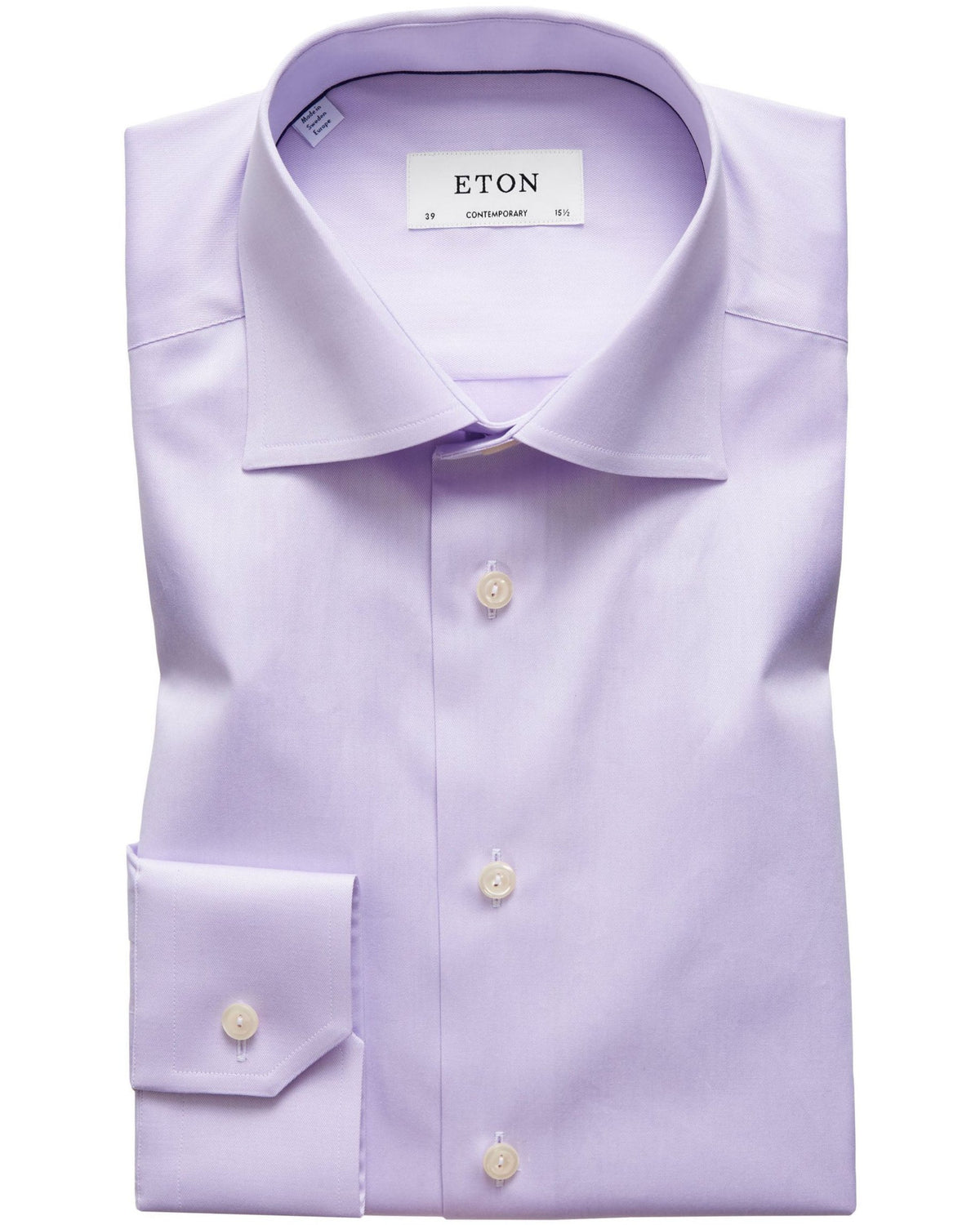 Eton Contemporary Fit Signature Twill Shirt - Purple