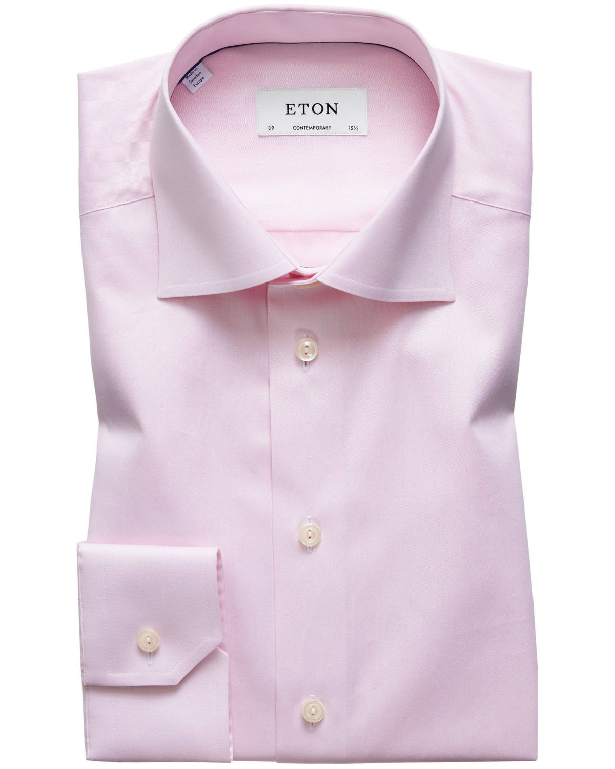 Eton Contemporary Fit Signature Twill Shirt - Pink