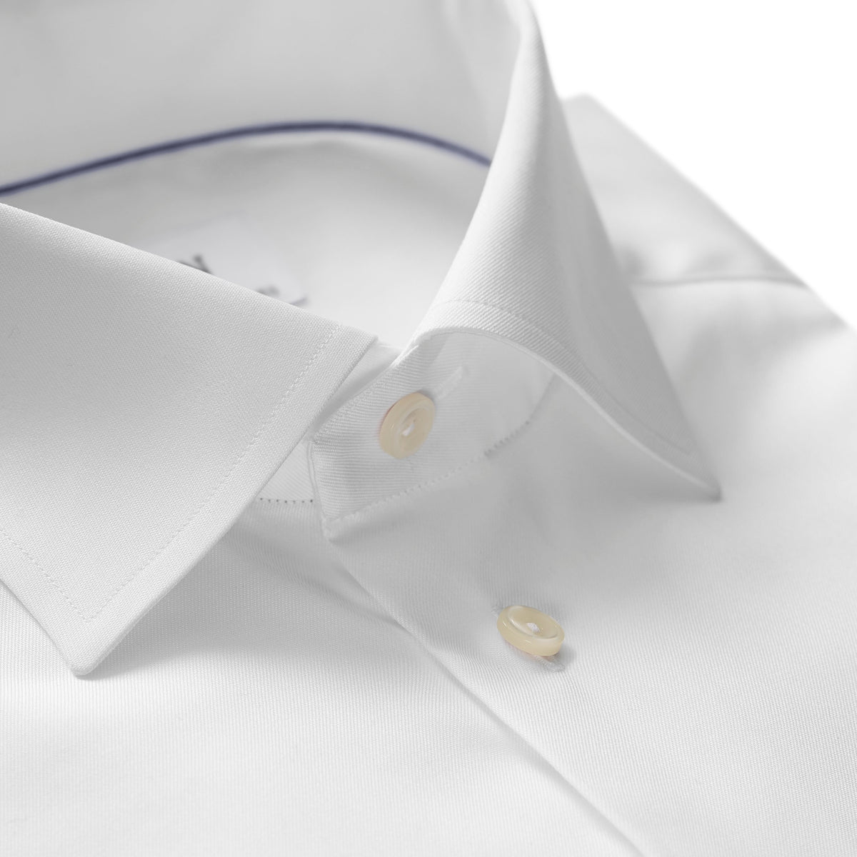 Eton Slim Fit Signature Slim Fit Twill Shirt -White