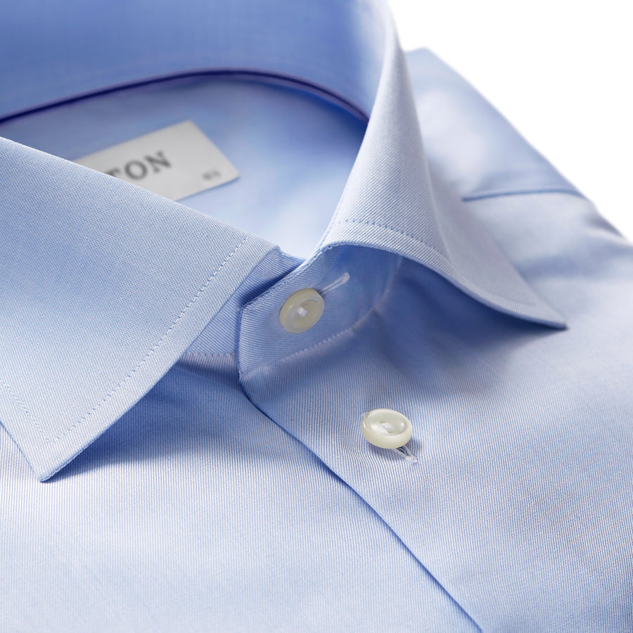 Eton Slim Fit Signature Twill Shirt – Blue