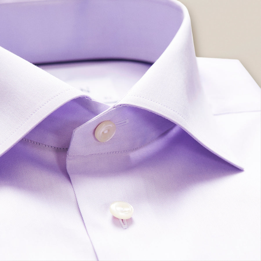 Eton Slim Fit Signature Twill Shirt – Purple