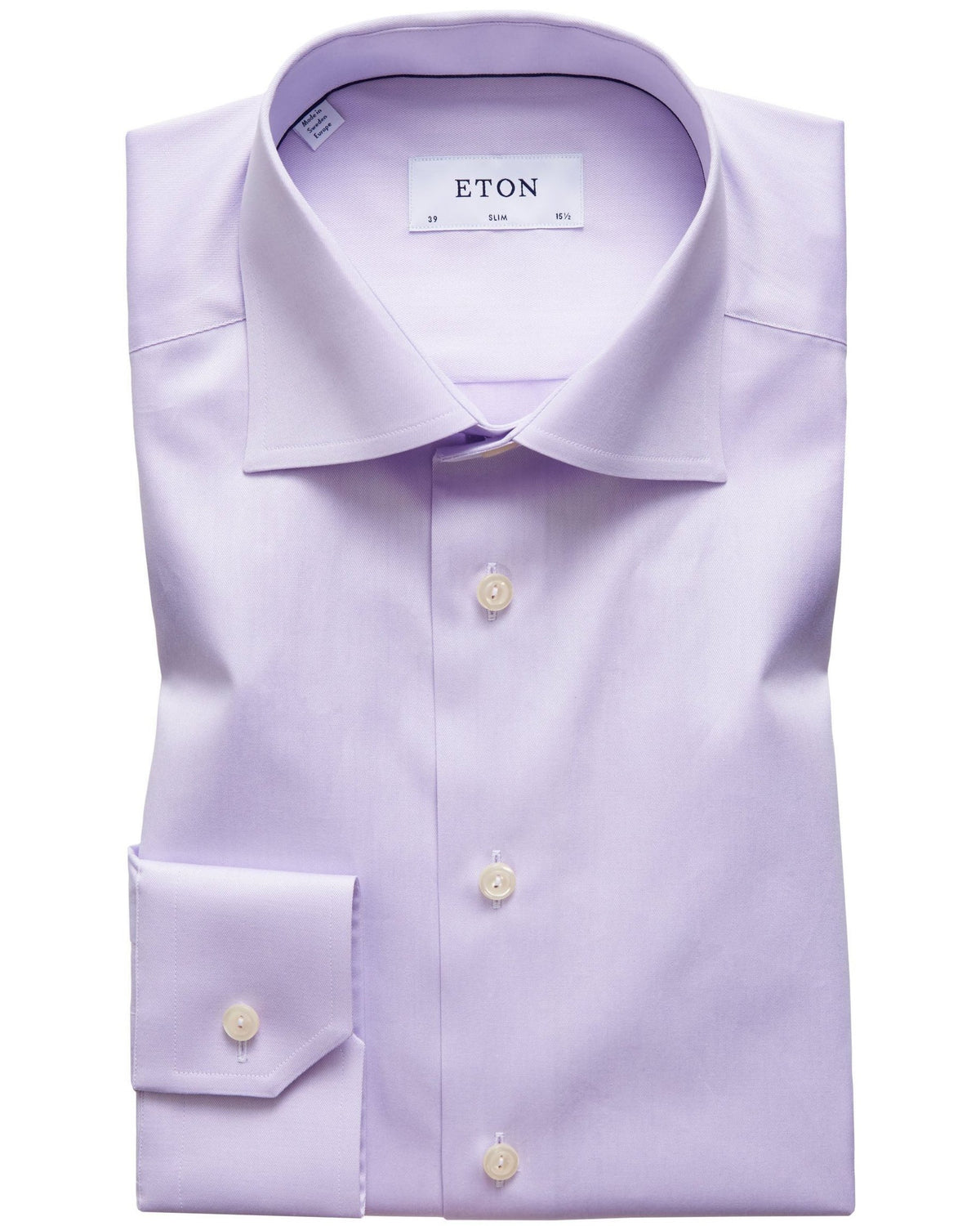 Eton Slim Fit Signature Twill Shirt - Purple