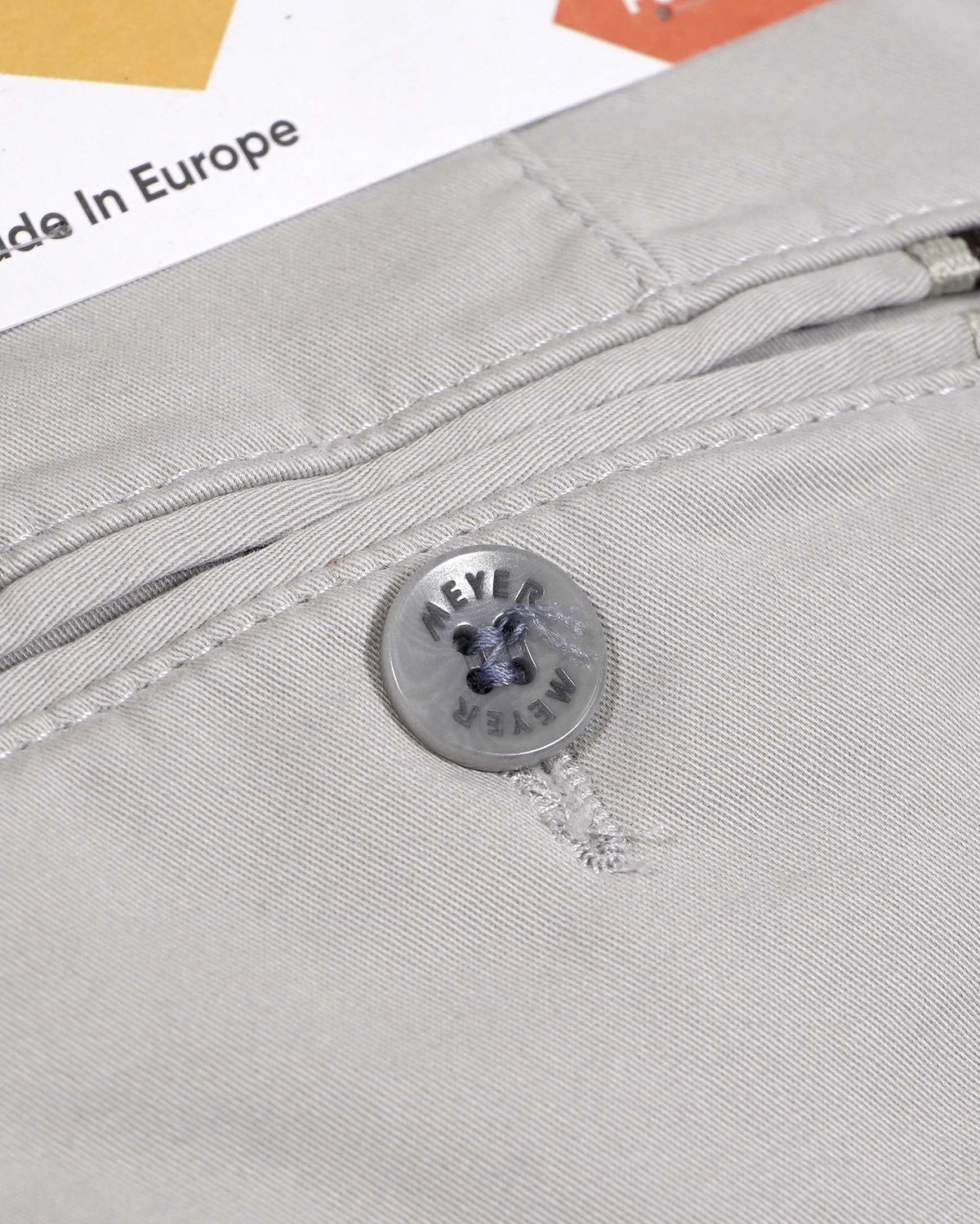 Meyer Rio Chino Trouser - Grey (Organic)