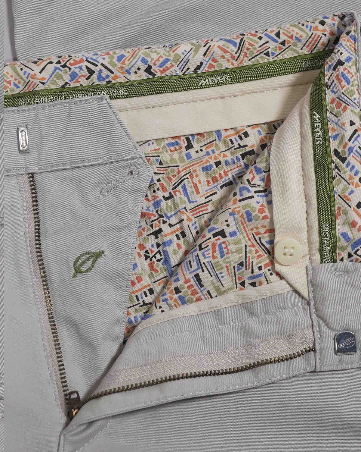 Meyer Rio Chino Trouser - Grey (Organic)