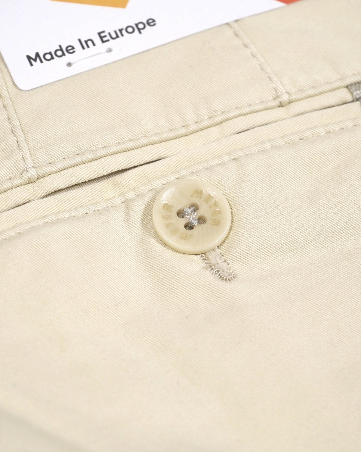 Meyer Rio Chino Trouser - Cream (Organic)