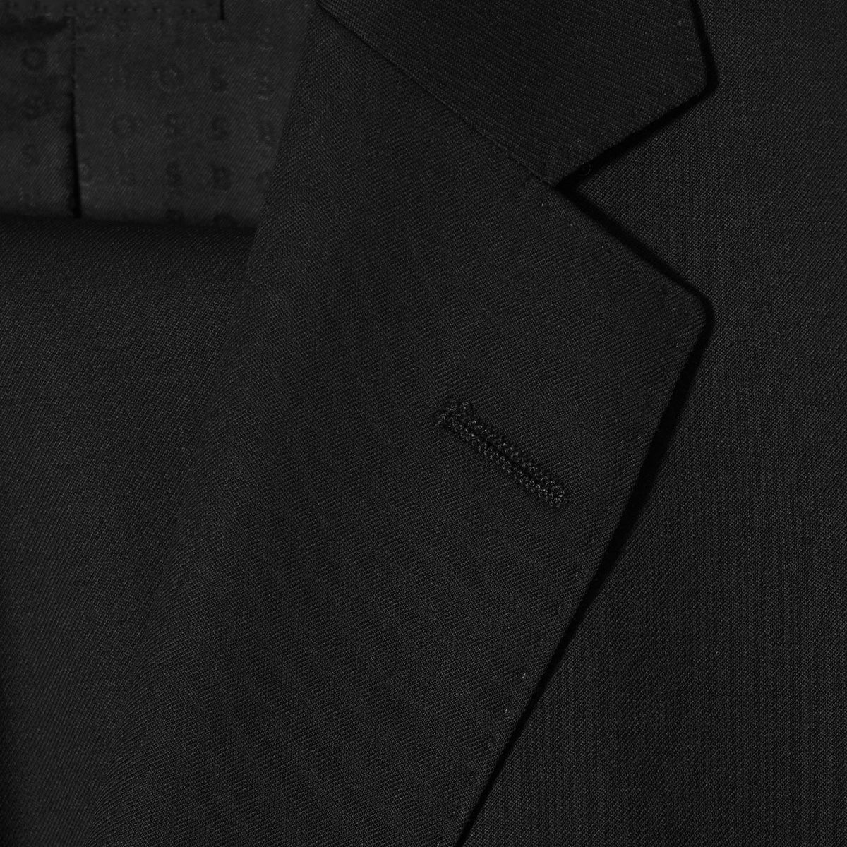 Boss Slim Fit Virgin Wool Serge Jacket - Black (Piece 1)