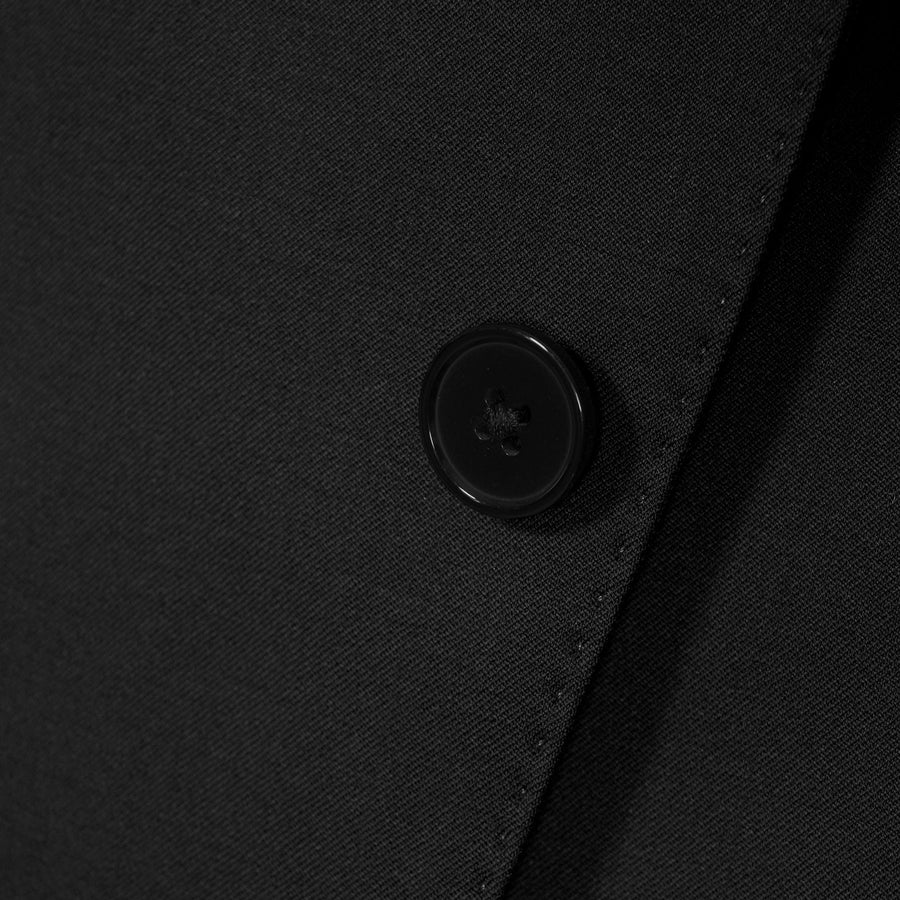 BOSS Slim Fit Virgin Wool Serge Suit Jacket – Black