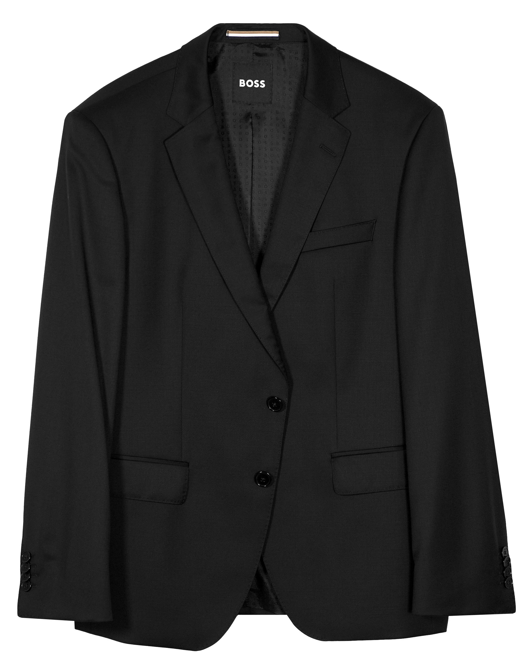 Boss Slim Fit Virgin Wool Serge Jacket - Black (Piece 1) - Galvin