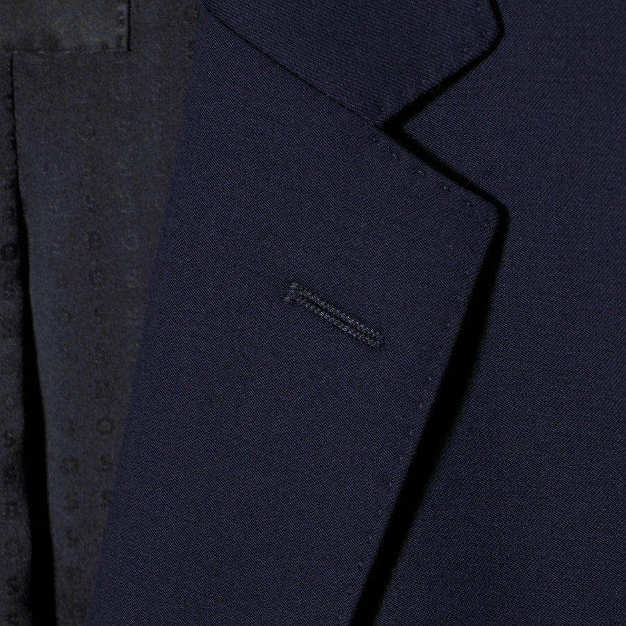 BOSS Slim Fit Virgin Wool Serge Suit Jacket – Navy