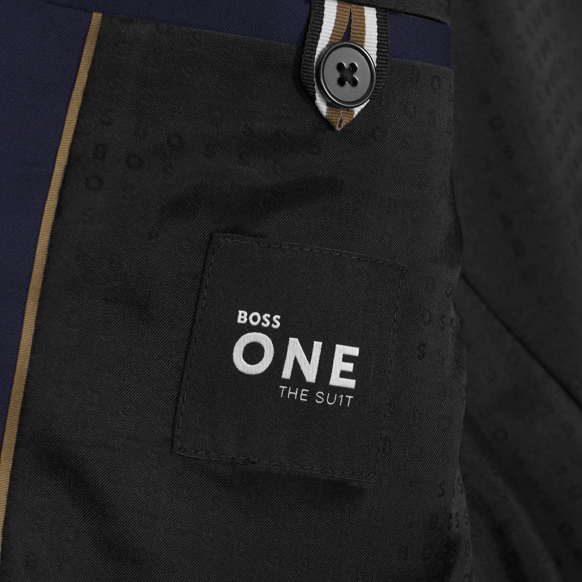 Boss Slim Fit Virgin Wool Serge Jacket - Navy (Piece 1)