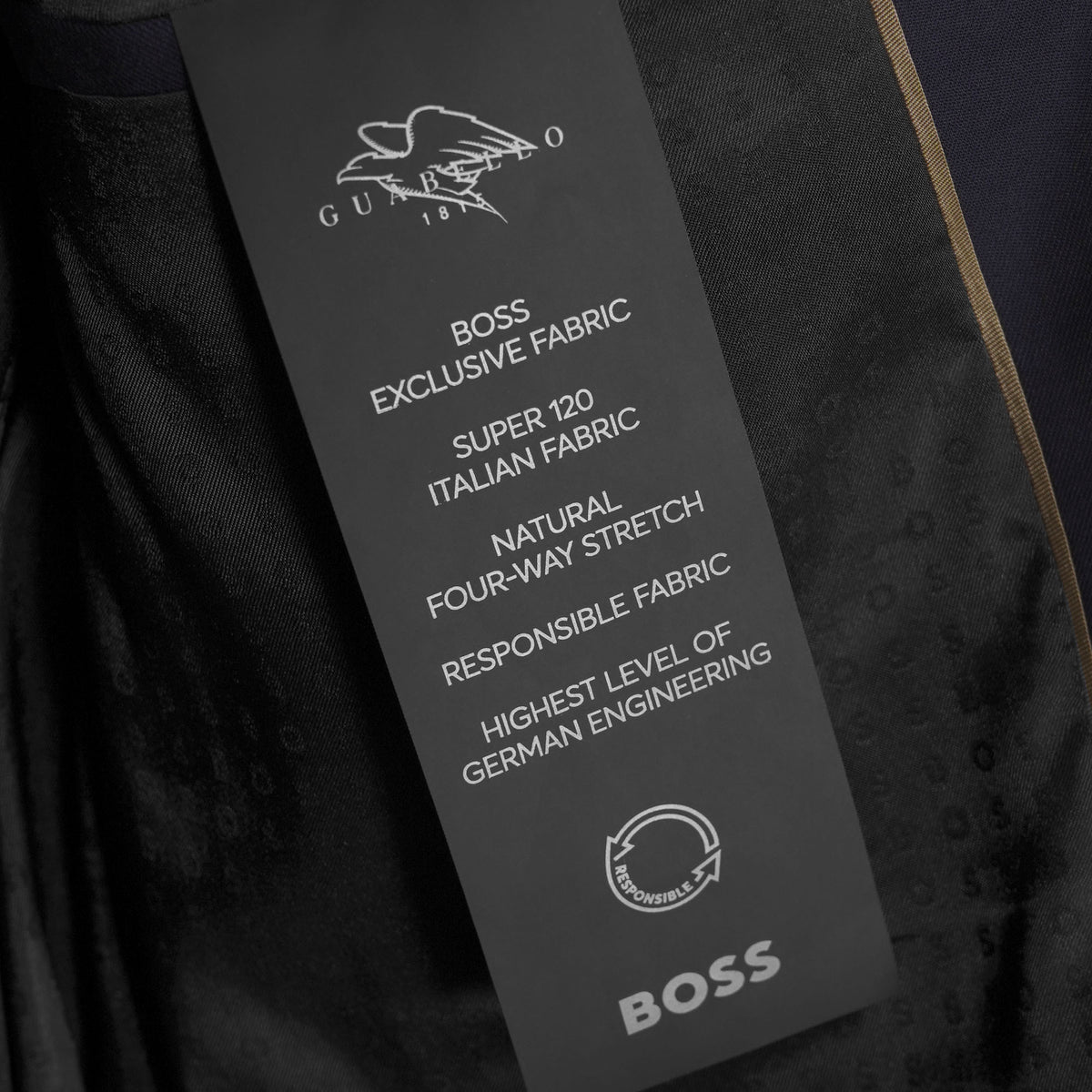 Boss Slim Fit Virgin Wool Serge Jacket - Navy (Piece 1)