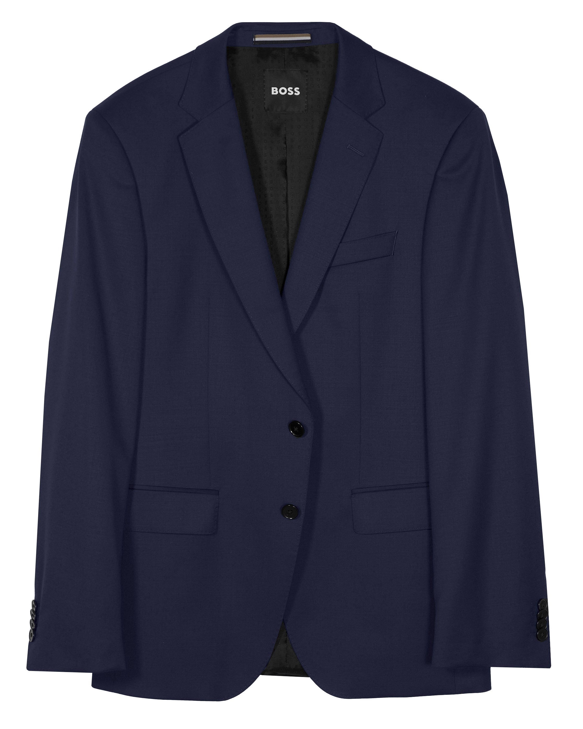 Boss Slim Fit Virgin Wool Serge Jacket - Navy (Piece 1) - Galvin