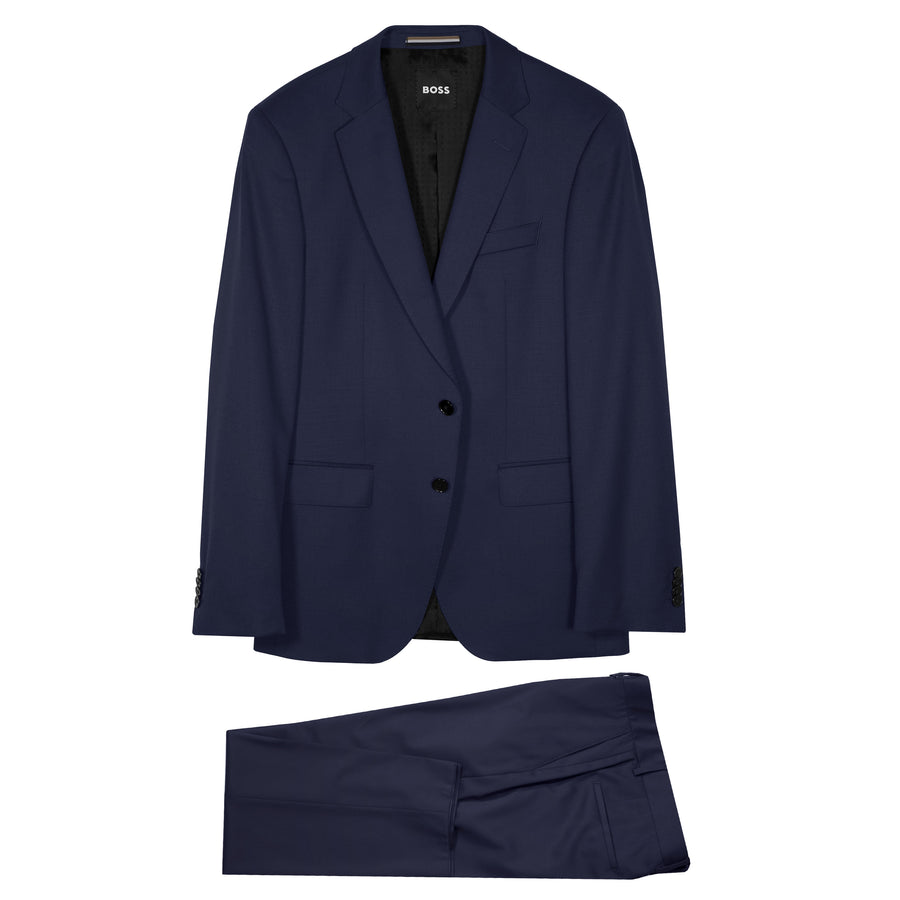 BOSS Slim Fit Virgin Wool Serge Suit Jacket – Navy