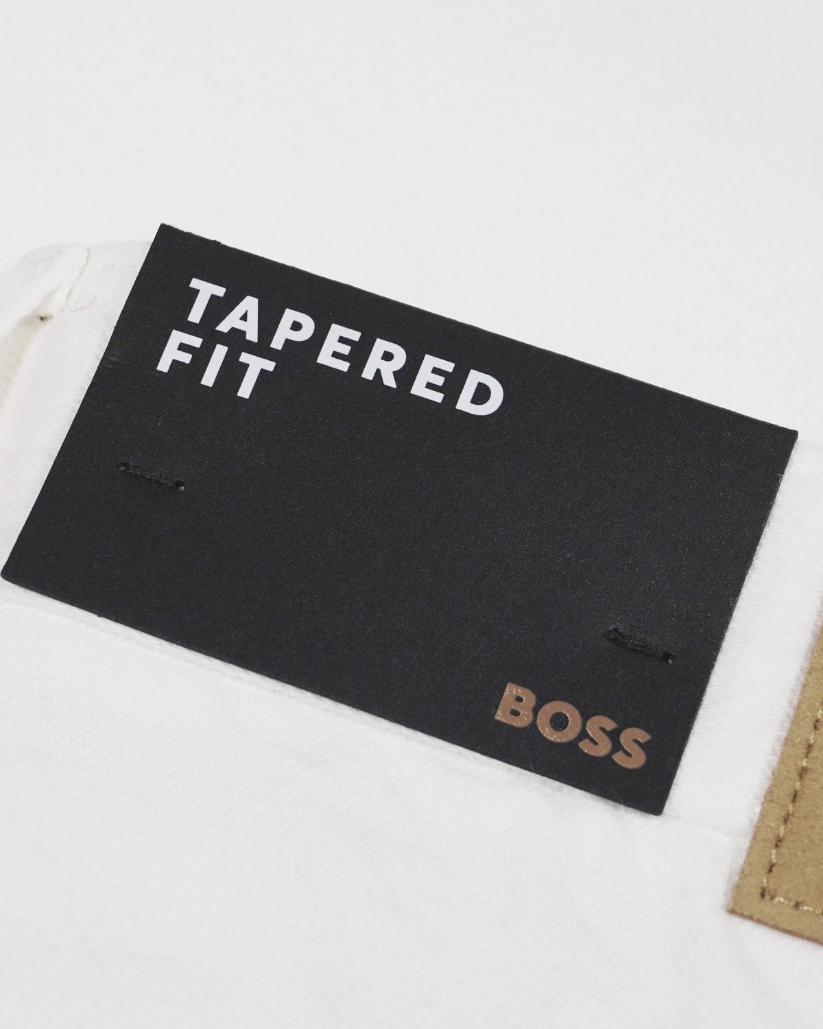 Boss Tapered Fit Taber Jeans - White