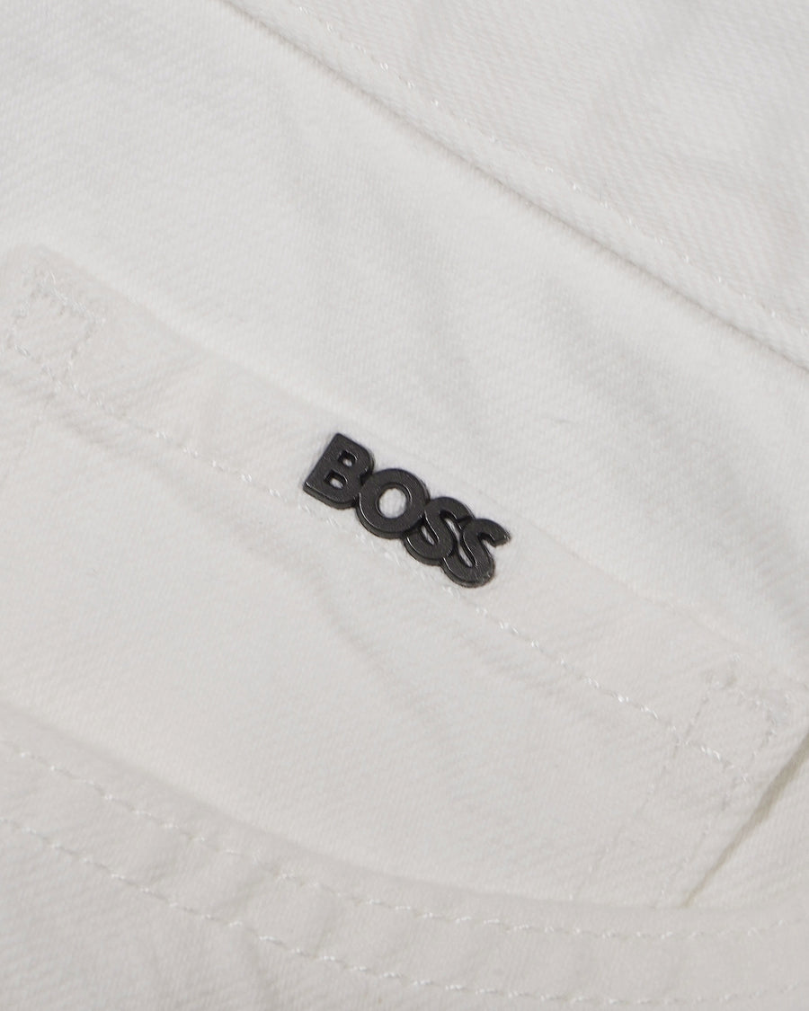 BOSS Taber Tapered Fit Jeans – White
