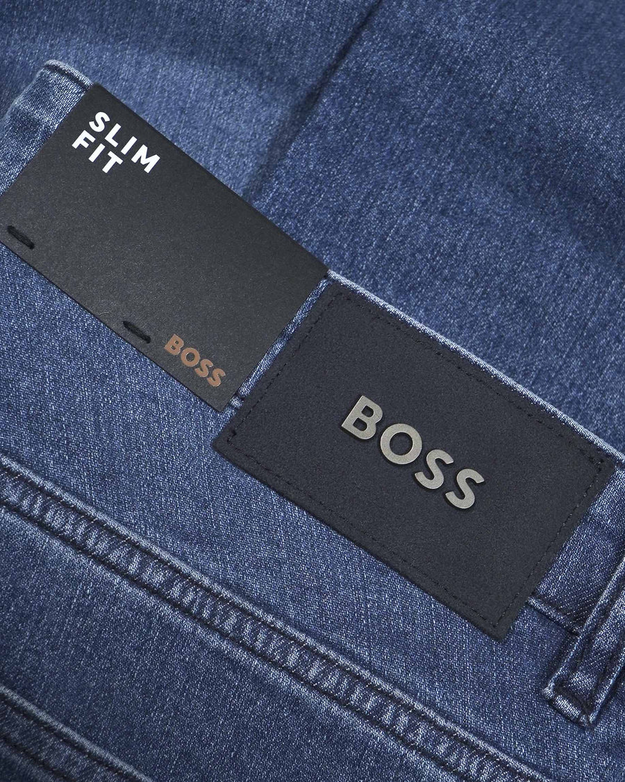 BOSS Delaware Slim Fit Jeans – Navy