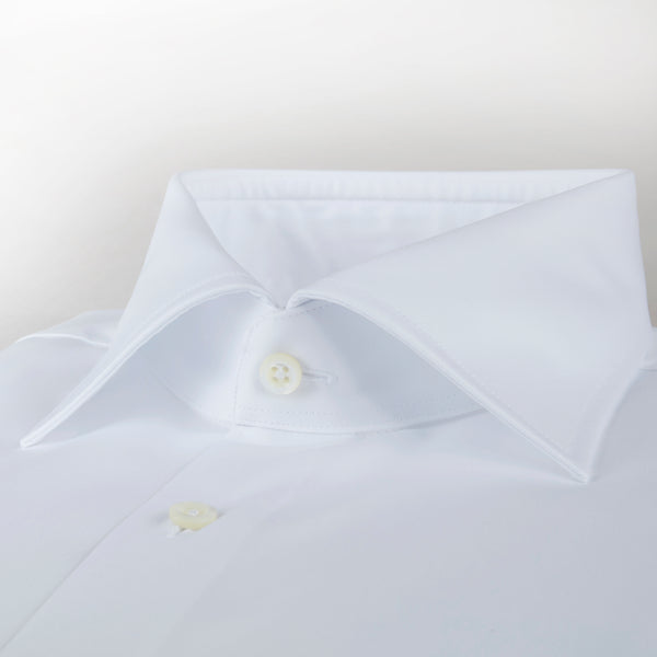 Stenströms Fitted Twill Shirt - White