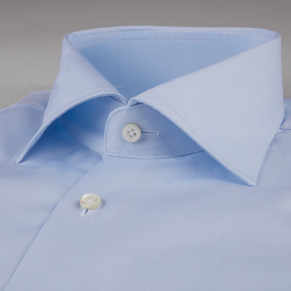 Stenströms Cotton Twofold Fitted Body Shirt - Blue