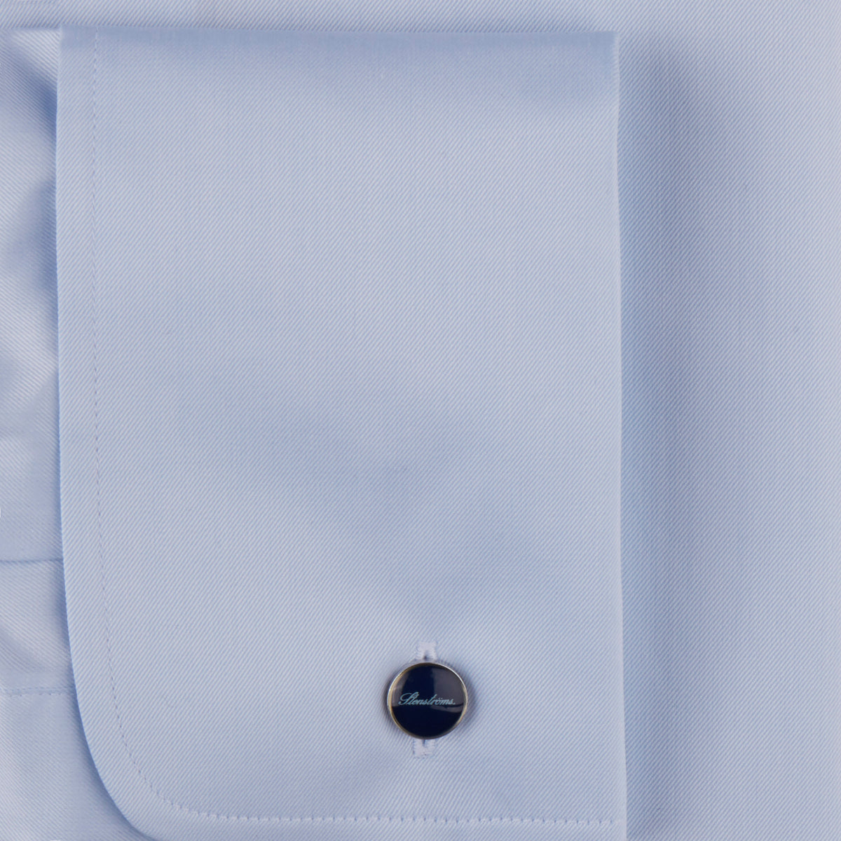 Stenströms Cotton Twofold Fitted Body Shirt - Blue