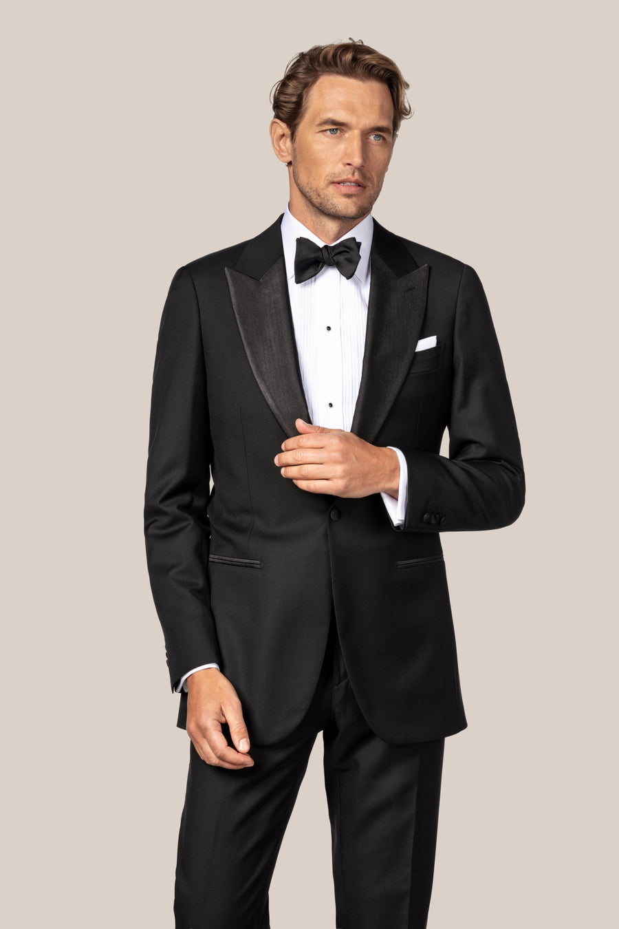 Eton Plissé Slim Fit Tuxedo Shirt – White