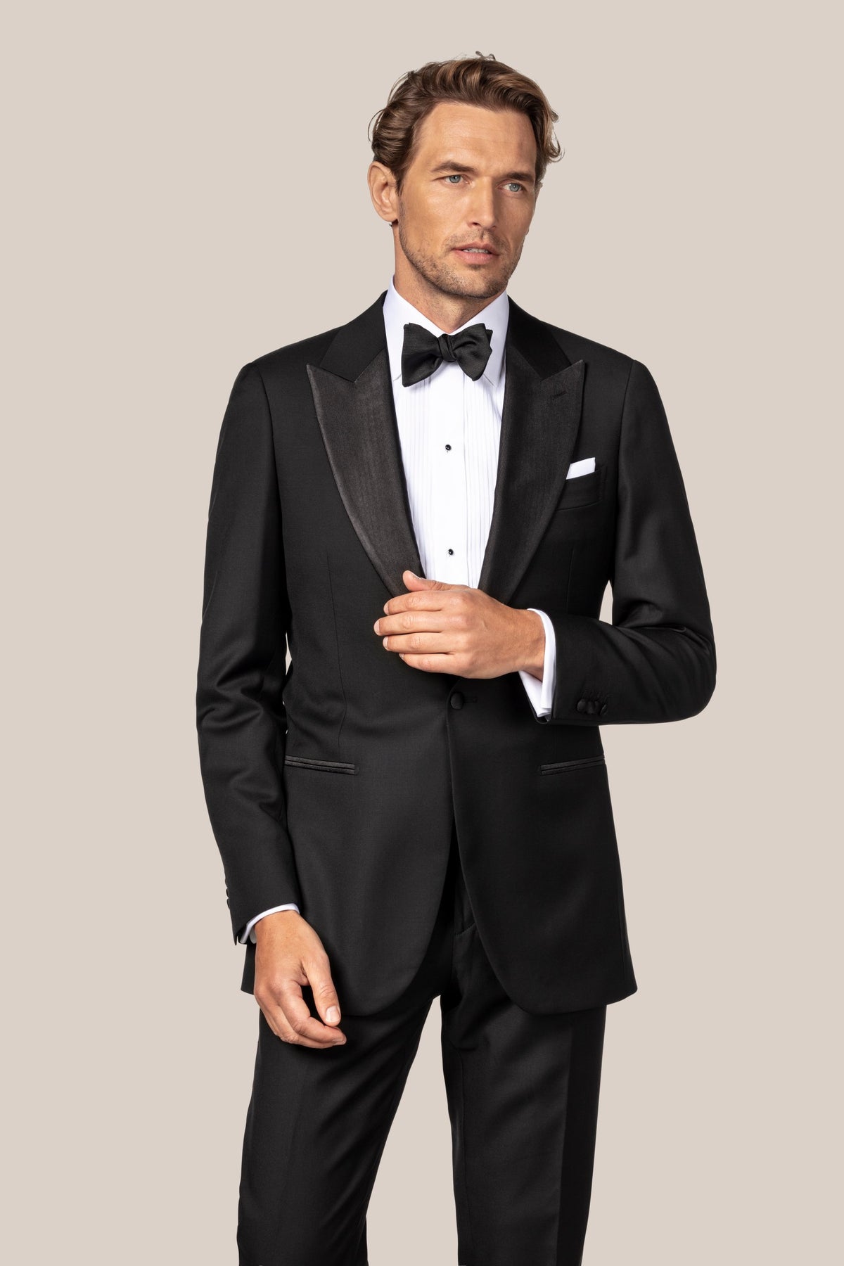 Eton Plissé Slim Fit Tuxedo Shirt - White