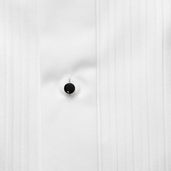 Eton Plissé Slim Fit Tuxedo Shirt - White