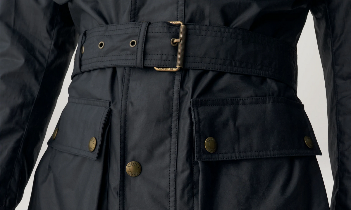 Belstaff Waxed Cotton Trialmaster Jacket - Navy