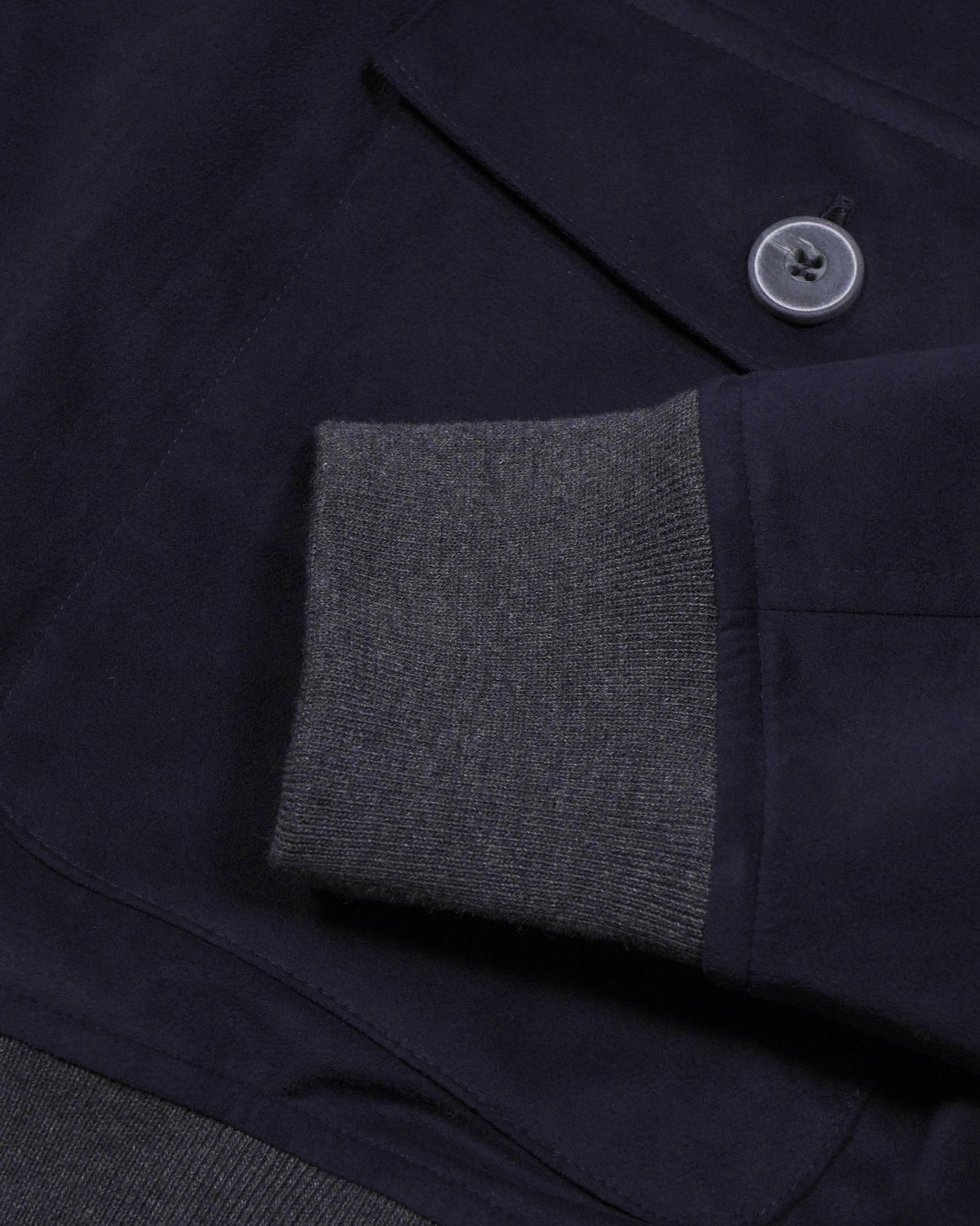 Gran Sasso Alcantara Jacket - Navy
