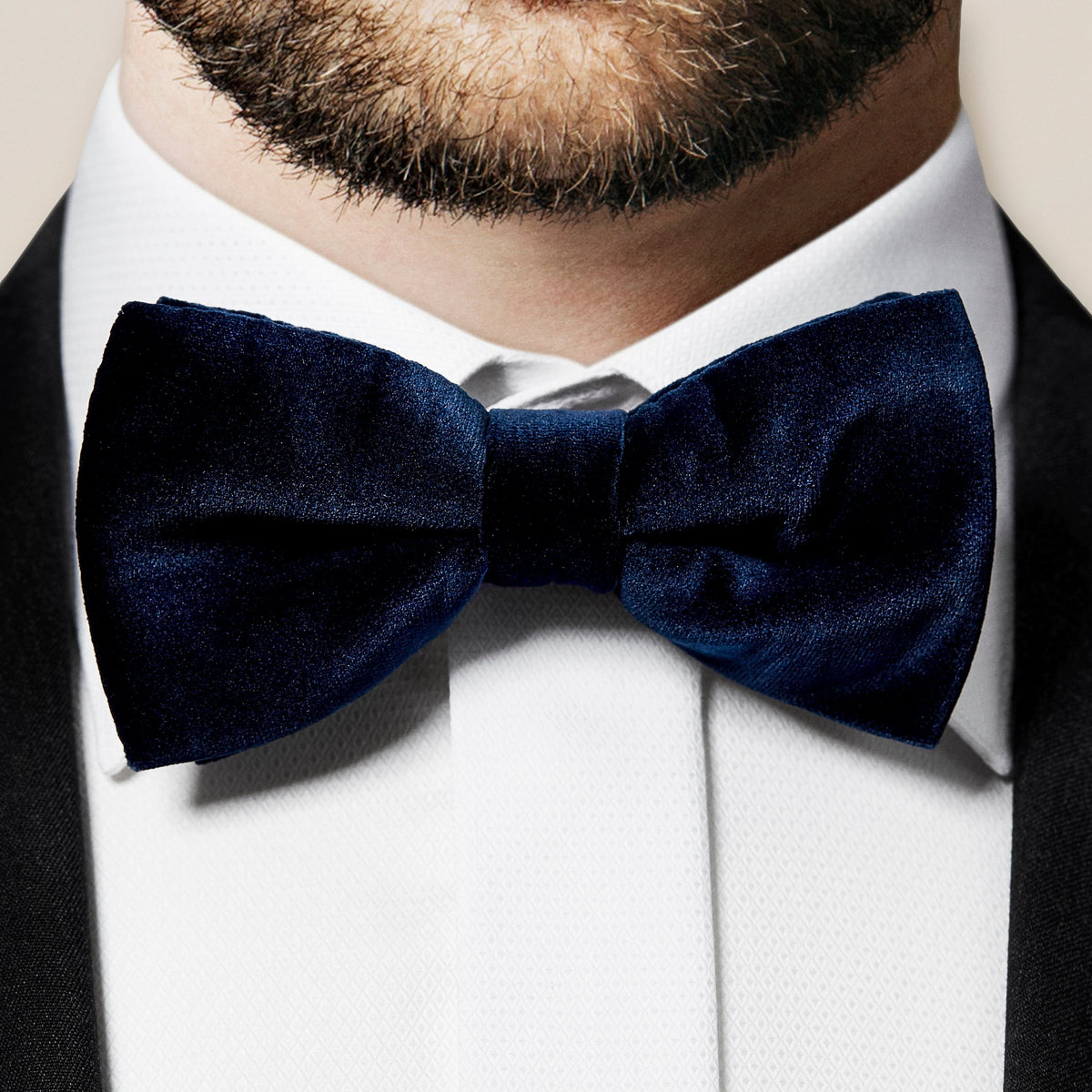 Eton Ready Tied Velvet Bow Tie – Navy