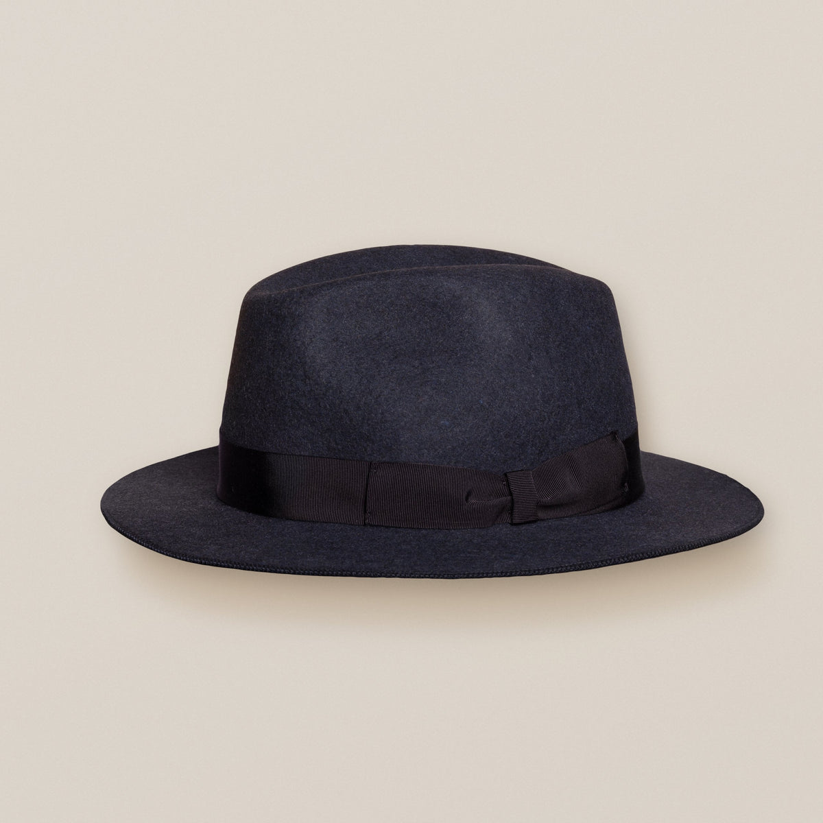 Eton 100% Wool Fedora Hat - Navy