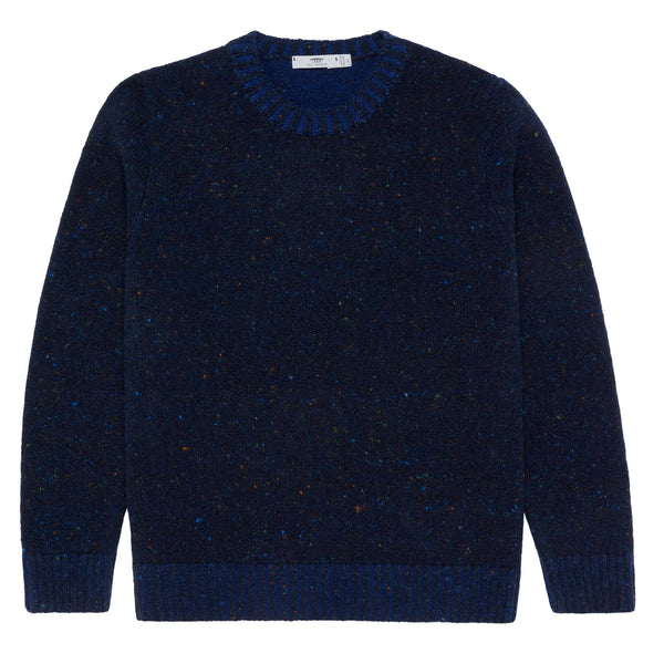 Inis Meáin Donegal Crew Neck Knit - Blue (Organic Dyes)