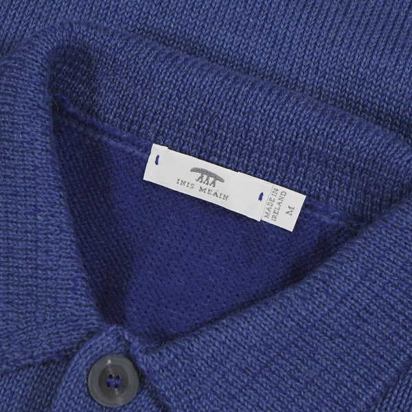 Inis Meáin Plated Alpaca Shirt Jacket - Blue