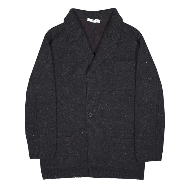 Inis Meáin Relaxed Winter Jacket - Charcoal (Organic Dyes)