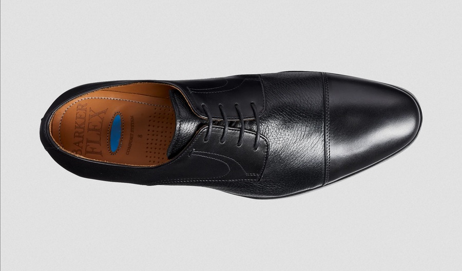 Barker Southwold Derby Shoe - Black Calf / Black Deerskin
