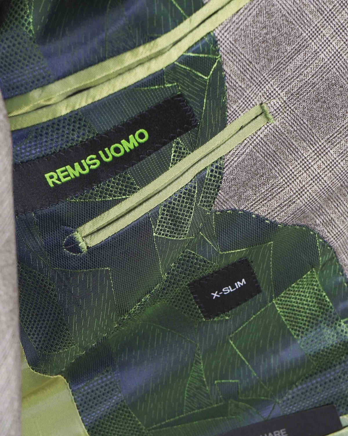 Remus Uomo Laurino 2 Piece Suit - Beige Check (Jacket &amp; Trousers)