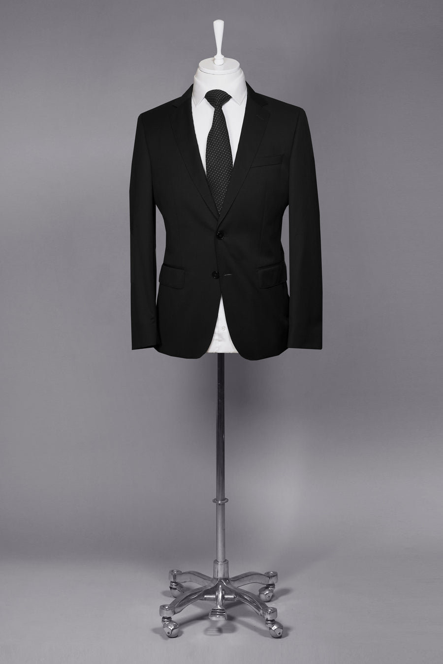 BOSS Slim Fit Virgin Wool Serge Suit Jacket – Black