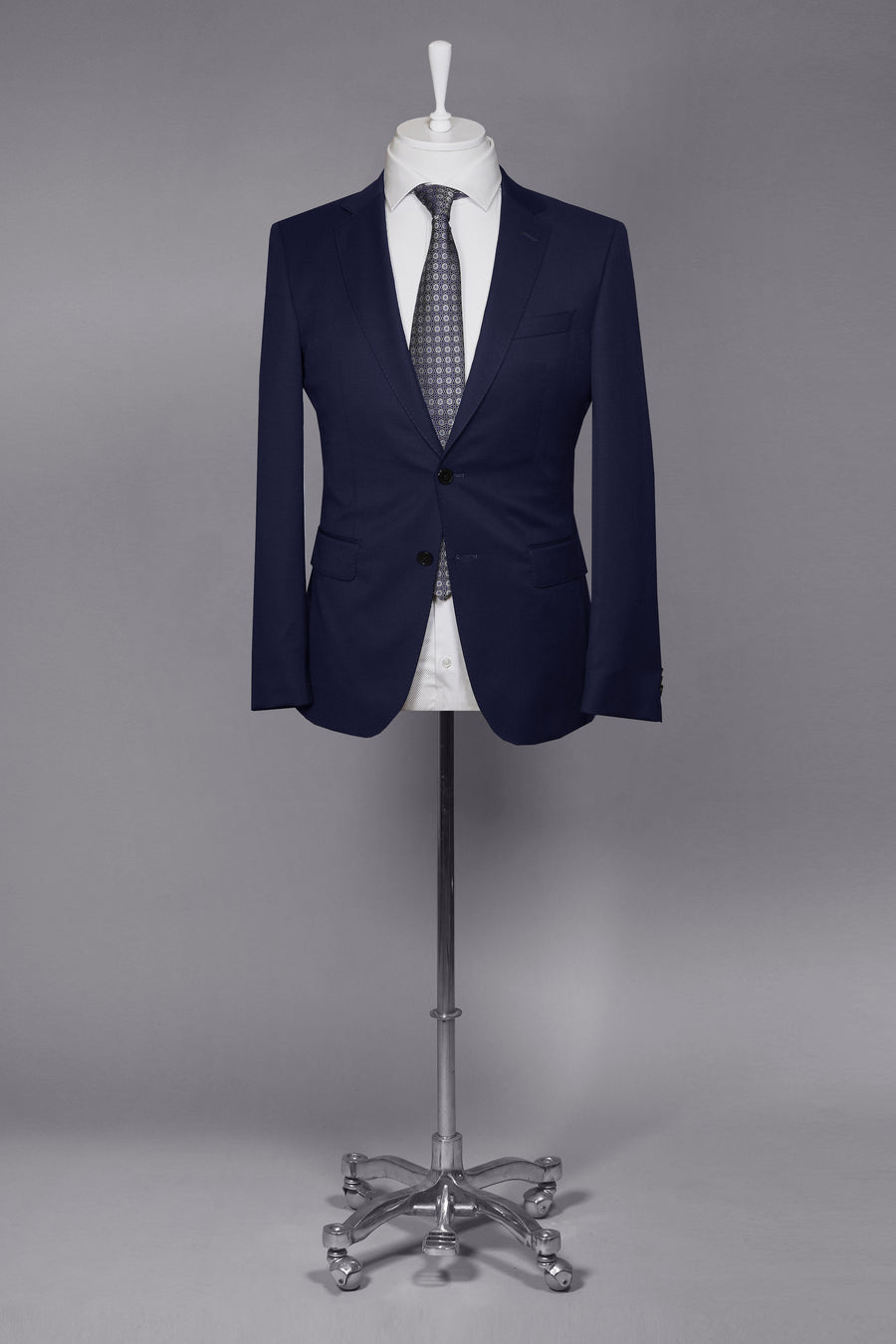 BOSS Slim Fit Virgin Wool Serge Suit Jacket – Navy