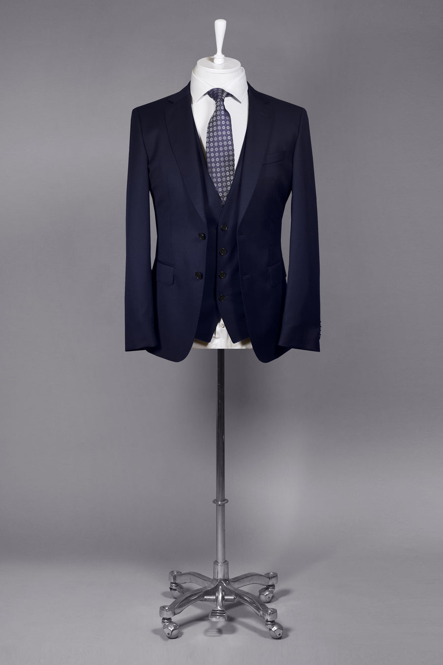 BOSS Slim Fit Virgin Wool Serge Suit Jacket – Navy