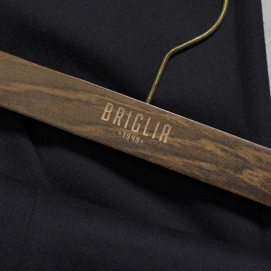 Briglia Flannel Wool Trousers - Navy